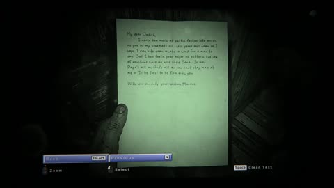 Outlast 2 - 05 The Fields - Note Letter from a Husband 1