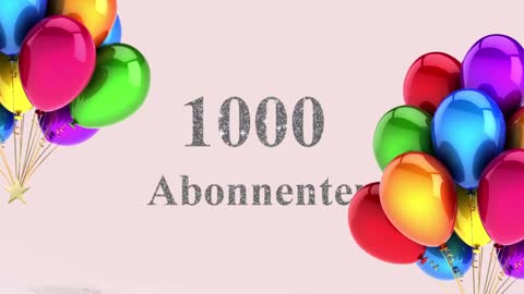 1000 Abonnenten 😍 Vielen Dank 💖