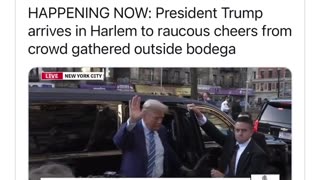 President Trump Enters Harlem NYC 4.16.24