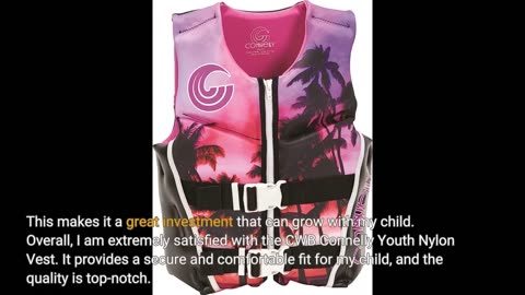 Real Feedback: CWB Connelly Youth Nylon Vest, 24"-29" Chest; 50-90Lbs, Girl Tunnel