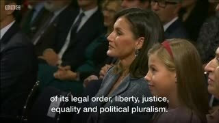 Spain's princess delivers her first speech