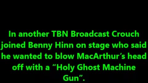 Paul Crouch won't be happy until John MacArthur is slain in the Spirit