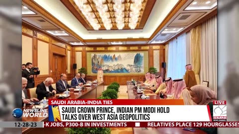 Saudi crown prince, Indian pm Modi hold talks over west Asia geopolitics