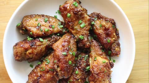 Crispy Honey Garlic Wings - Air Fryer Recipe