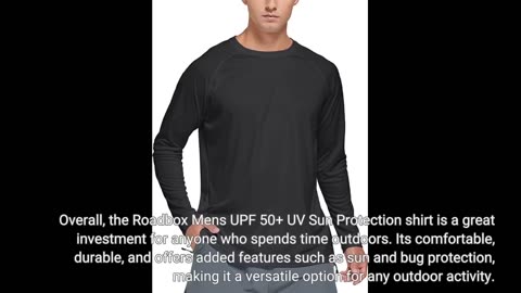 Real Feedback: Roadbox Mens UPF 50+ UV Sun Protection Shirts Outdoor Long Sleeve Fishing T-Shir...