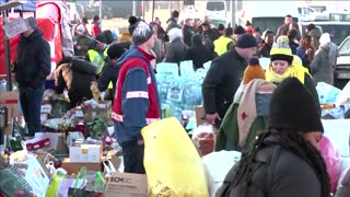 Refugee stood "all day and night" at Ukraine border