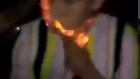 Man on fire