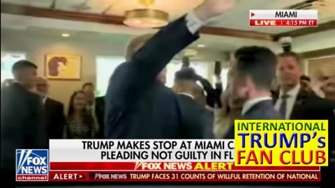 Donald J. Trump speaks to supporters at Miami Cafe