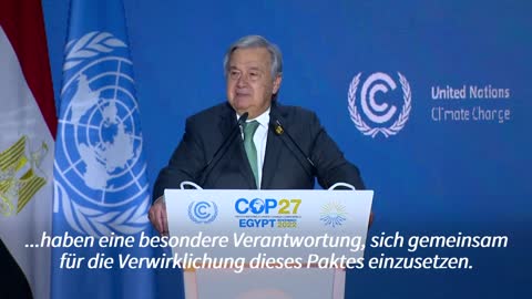 Guterres: Klima-Solidarit?t oder kollektiver Selbstmord | AFP