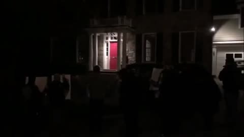 Tucker Carlson's Home Protested by Antifa