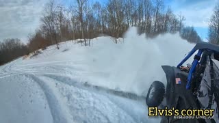 Honda Talon ripping snow