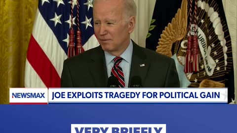 BIDEN GOOFS AROUND TALKS ICE CREAN INSTEAD OF SHOOTING