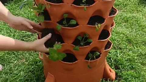 You can easily build your own garden tower