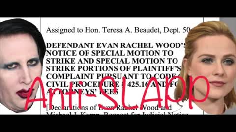Marilyn Manson vs Evan Rachel Wood: Wood fights back with motion to strike.