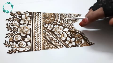 Mehndi class 34 | Bridal Mehndi Starting elements | Full Hand Bridal Mehndi Design