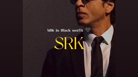 Shahrukh Khan in black