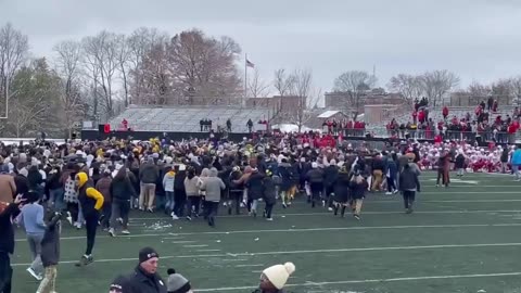 November 12, 2022 - Fans Storm the Field as DePauw Reclaims the Monon Bell