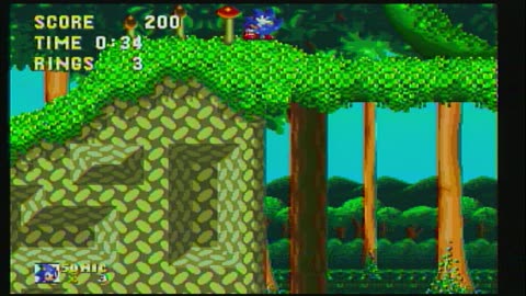 Playing "Sonic And Knuckles" In Sega Console HD Video (Part 3)
