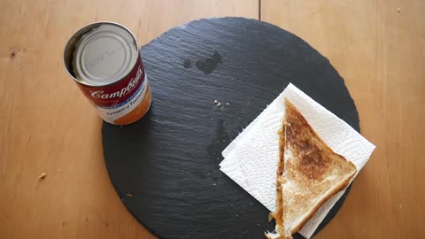 American Food Taste Test – Grilled Cheese Sandwich + Campbell's Tomato Soup _ Food & Drink