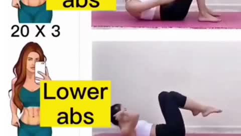 21 Days Challenge with perfect firm abs for women's