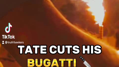 Tate cuts his Bugatti