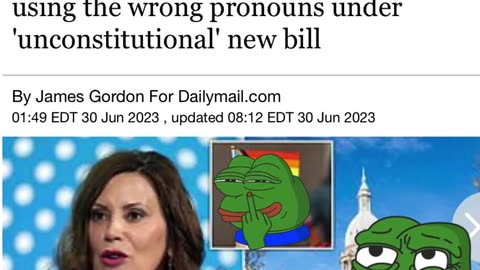 Newsflash - Michigan Residents Could be Imprisoned 5 Years or Fined $10,000 for Using Wrong Pronouns