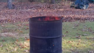 Burning yard waste in a barrel - Episode 7 (11/18/2023)
