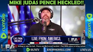 MIKE JUDAS PENCE HECKLED!!