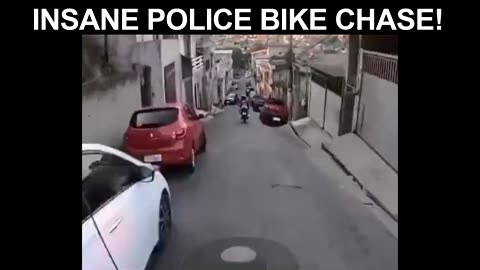 INSANITY! POLICE BIKE CHASE!