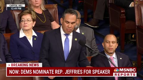 Aguilar nominates Jeffries for speaker, calls Jordan 'a vocal election denier'-