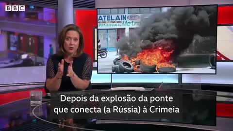 Ataque a Kiev surpreende jornalista brasileiro da BBC ao vivo