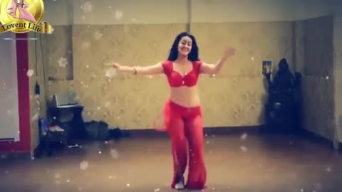 Beautiful canadian girl belly dance with indian music