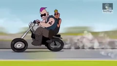 Funny Cartoon Crazy Racer | Funny Video
