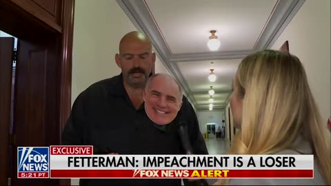 John Fetterman With Bob Casey Mask