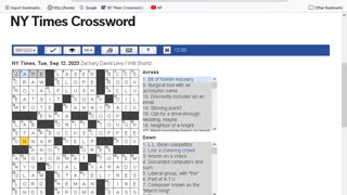 NY Times Crossword 8 Aug 23, Tuesday