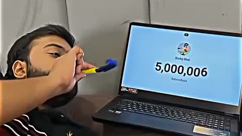Ducky bhai 5 million subscribers on YouTube