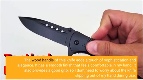 Buyer Comments: KEXMO Pocket Knife for Men - 3.46" Sharp Blade Wood Handle Pocket Folding Knive...