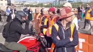 Climate Change Activist Blocking Roads Again