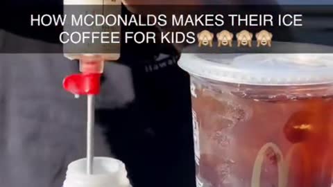 HOW MCDONALDS MAKES THEIR ICECOFFEE FOR KIDS ি