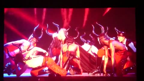Madonna falls off stage Brit Awards 2015