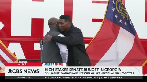 Georgia Sen. Raphael Warnock, Herschel Walker make final pitches to voters in Senate runoff