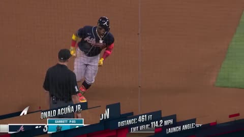 Ronald Acuña Jr. SMOKED this ball over the center field wall-