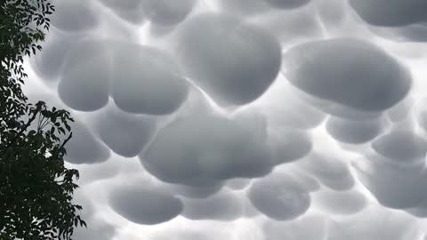 Beautiful Mammatus Clouds in Argentina Skies