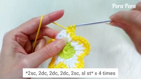 crochet spring flower