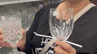 Thrift Shopper Explains the Difference Between Crystal and Glass