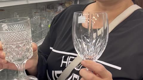 Thrift Shopper Explains the Difference Between Crystal and Glass