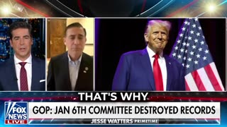 Jesse Watters /w Darrell Issa on January 6 Committee Illegally Destroying Records