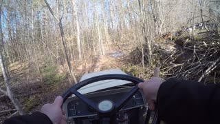 Hauling Fire Wood With Vintage Bolens Tractor Part 1