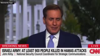 NSC Spokesman John Kirby cries during interview on CNN