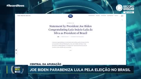 Joe Biden parabeniza Lula pela eleição no Brasil